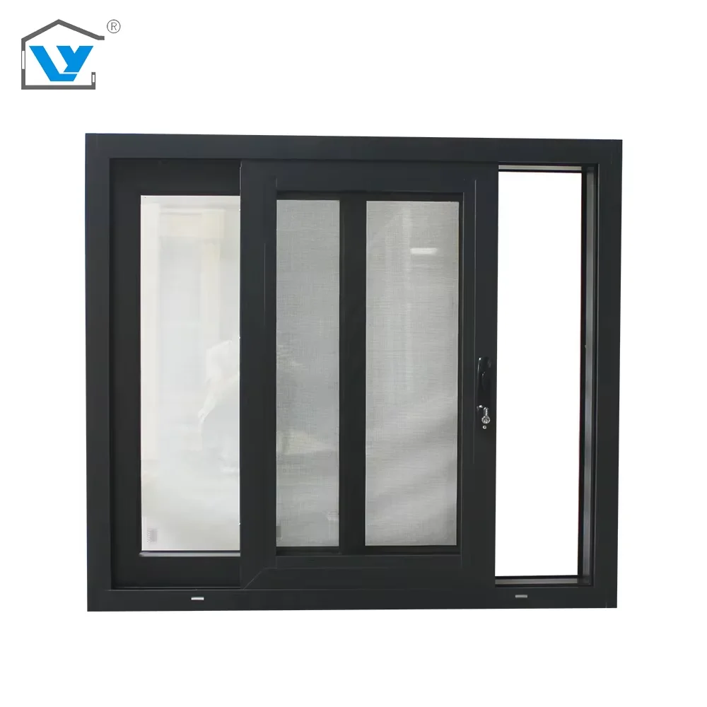 Custom Modern Double Glazed PVC Window Frame Impact-Resistant Stainless Steel Aluminum Alloy Sliding Windows Apartments