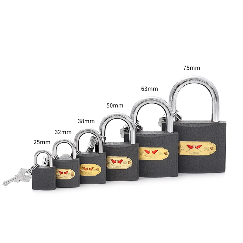 Multi size factory wholesale cheap gray iron 20mm padlock Pujiang padlock Yiwu lock