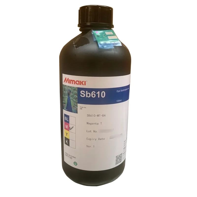 1L оригинальный Mimaki Sb61 Ink Sb610 1000 мл Сублимация краски чернил с чипом для Ts100-1600 принтера