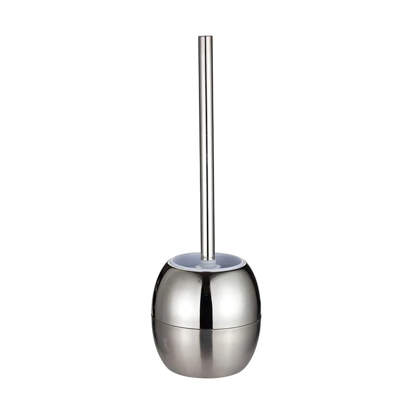 Hot Sale Deluxe Stainless Steel Toilet Brush With Ball Shape Holder Bathroom Accessories Toilet Bowl Cleaning Brush