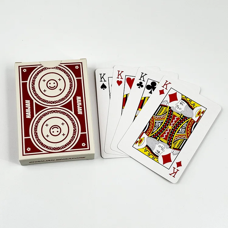 High Quality Custom Printed Playing Cards Sets Cheap Custom Design Game Black Poker Playing Card Decks With Your Barcode