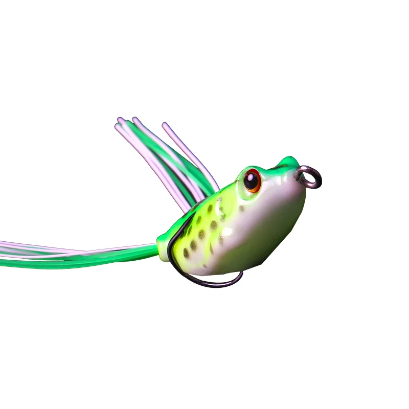 Try V Fishing Lures Realistic Lively Simulation Frog Various Weight Lure Soft Frog Bait Double Fish Hooks  CWLUYAWAWA1