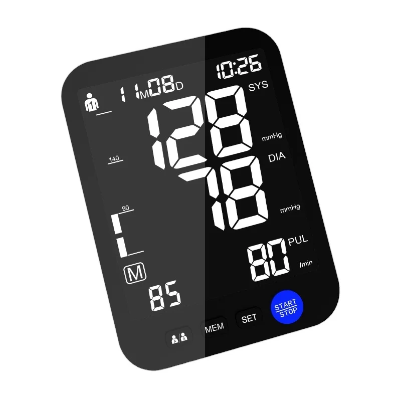 Rechargeable Digital BP Machine Other Household Medical Devices Upper Arm Blood Pressure Monitor Sphygmomanometer