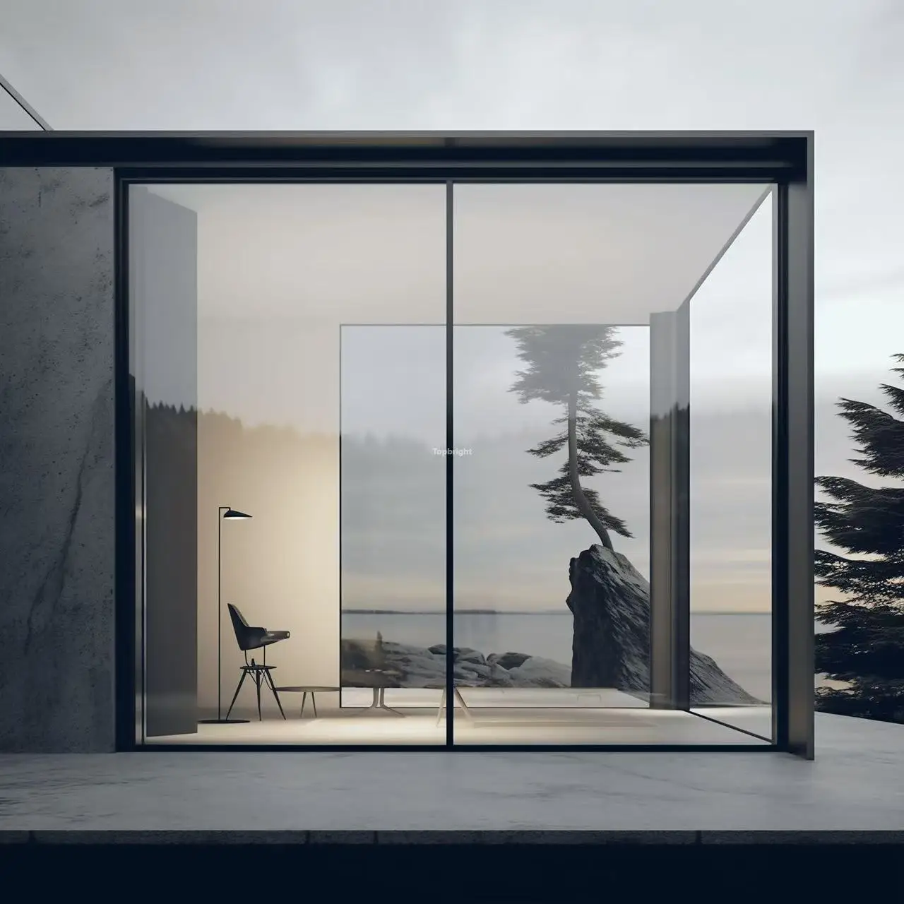 Heavy Duty Large Double Tempered Glass Noiseless Sliding Door System Exterior Interior Balcony Patio Glass Aluminum Door
