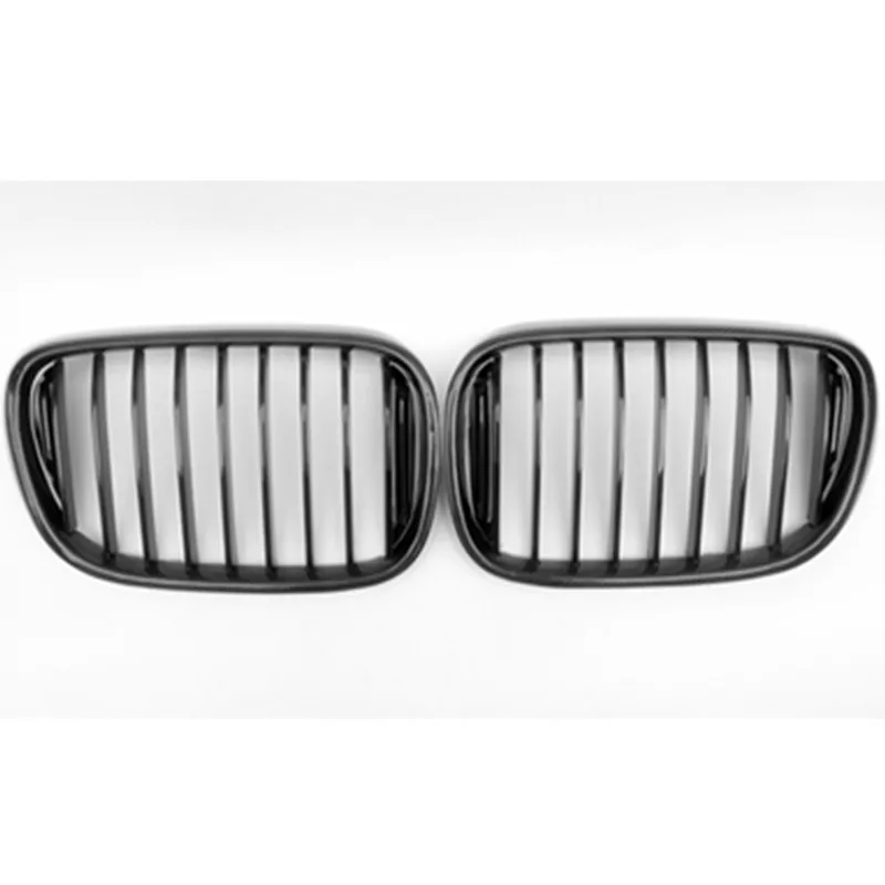 Однослойная глянцевая черная решетка из углеродного волокна, глянцевый черный передний бампер для BMW 7 серии G11 G12 2015 дюйма