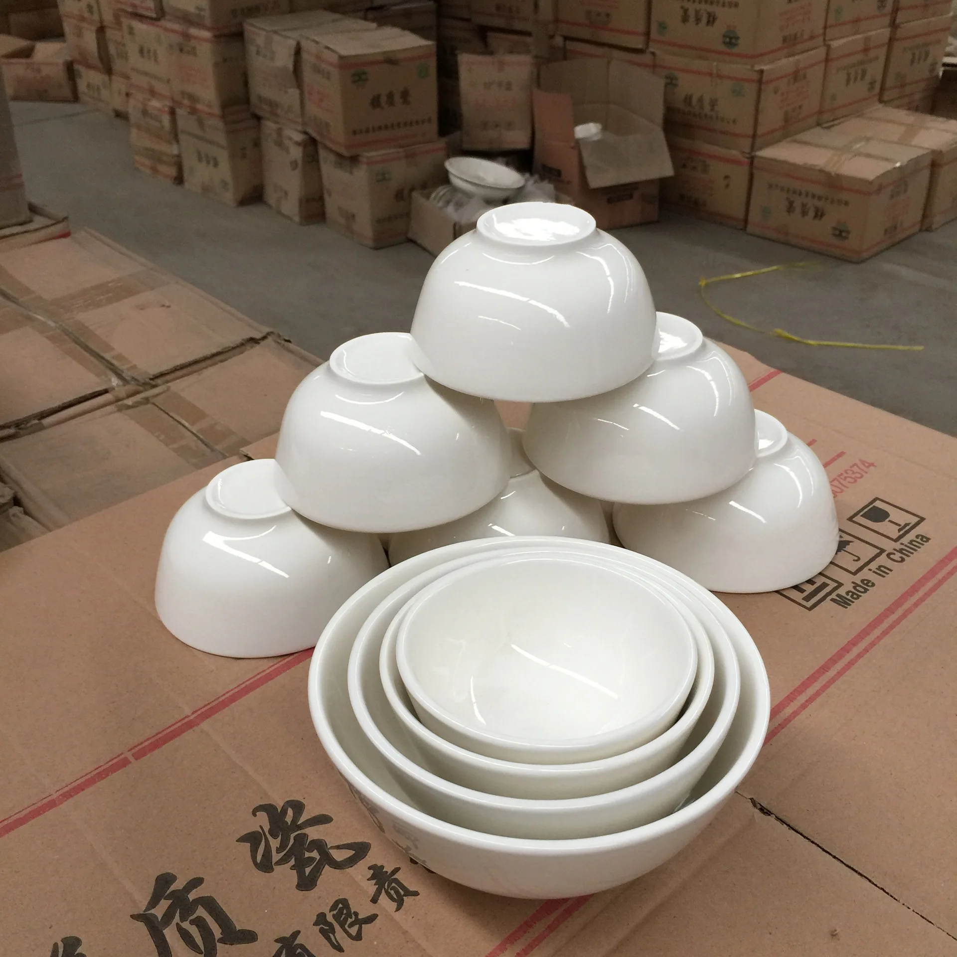 Оптовый Производитель поставщик 5 6 7 8 9 10 дюймов белая керамическая фарфоровая Салатница