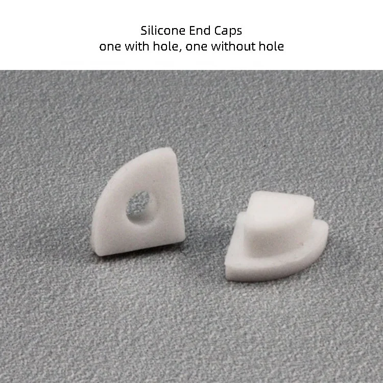 ALP026 Corner Mounted 11x11mm Plastic LED Strip Profile for kitchen cabinet