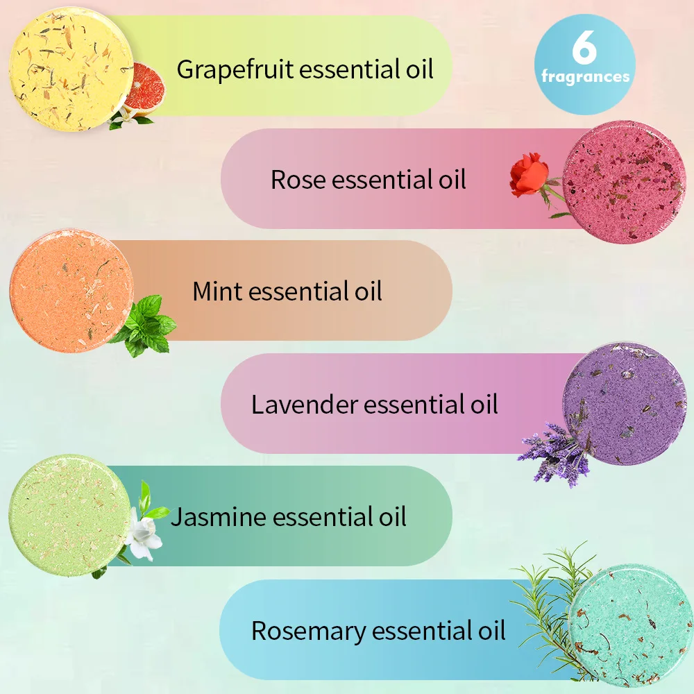 Private Label Colorful Bubble Bath Bombs Home Spa Relax Stress Bath Salt Set Wholesale Shower Tablet