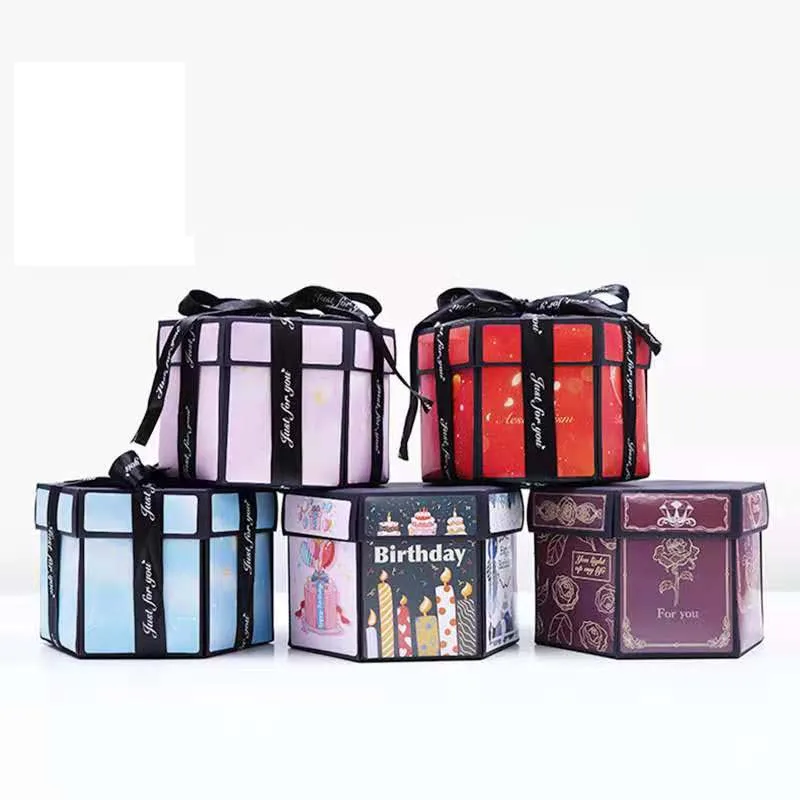 Amazon best-selling Gift Explosion Box Anniversary Scrapbook DIY Photo Album Birthday Christmas Valentine Gifts Box