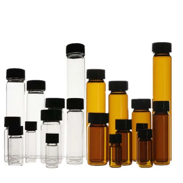 Лабораторное стекло маленькая стеклянная бутылка с реагентом Стеклянный Флакон 2 мл 3 мл 5 мл 10 мл 20 мл 40 мл