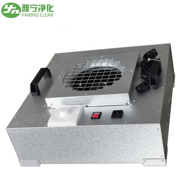 YANING High Efficiency FFU Fan Filter Unit Laminar Air Flow Clean Room Ceiling HEPA for Mushroom Cultivation & Laboratory Use