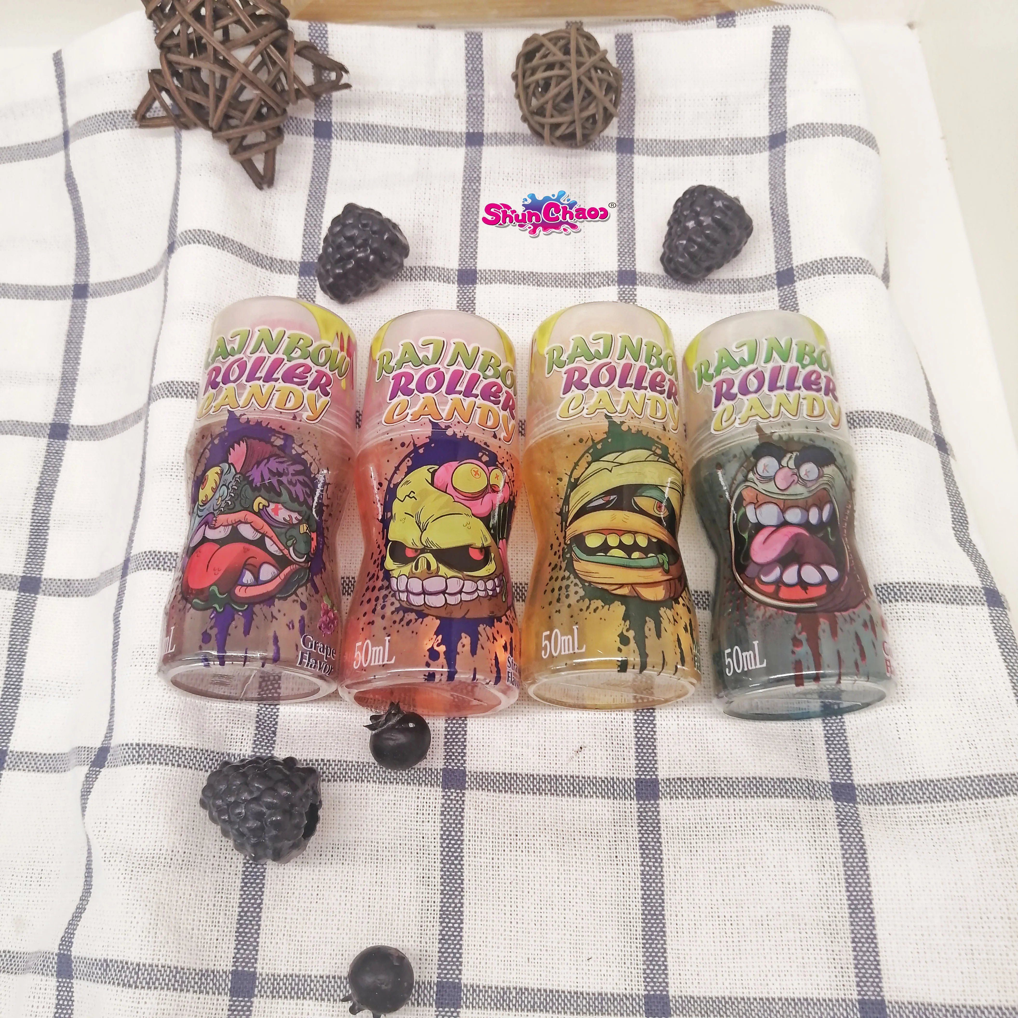 Hot Sale Fruity Flavored Rolling Lipstick Jelly Jam Liquid Candy Liquid Candy