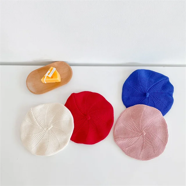 1 Pcs Personalized Logo Spring Autumn Newborn Infant Toddler Boys Girls Clothing Knit Baby Beret