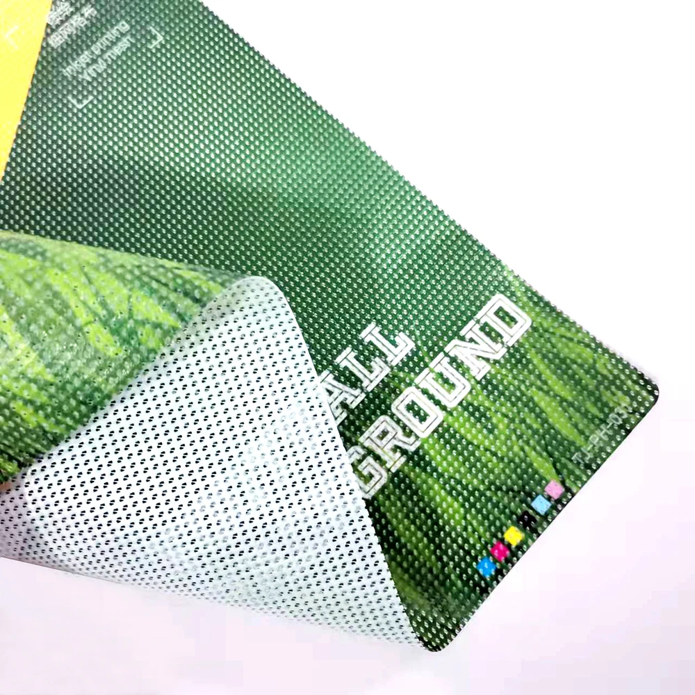 Mesh Banner World Football Games Football Field Flame Resistant Vinyl Customized Decoration Carton Box Custom Service Reusable