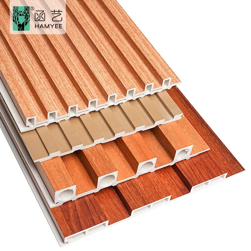 Green pvc fluted panel interior wall 3d wood panels wall decor interior
