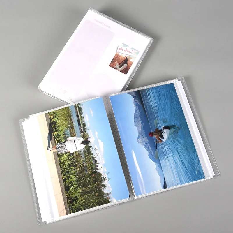 Custom Clear Flexible Photo Album Holds 48  Photos 4x6 Inches with Protective Poly Case/Space removable Album