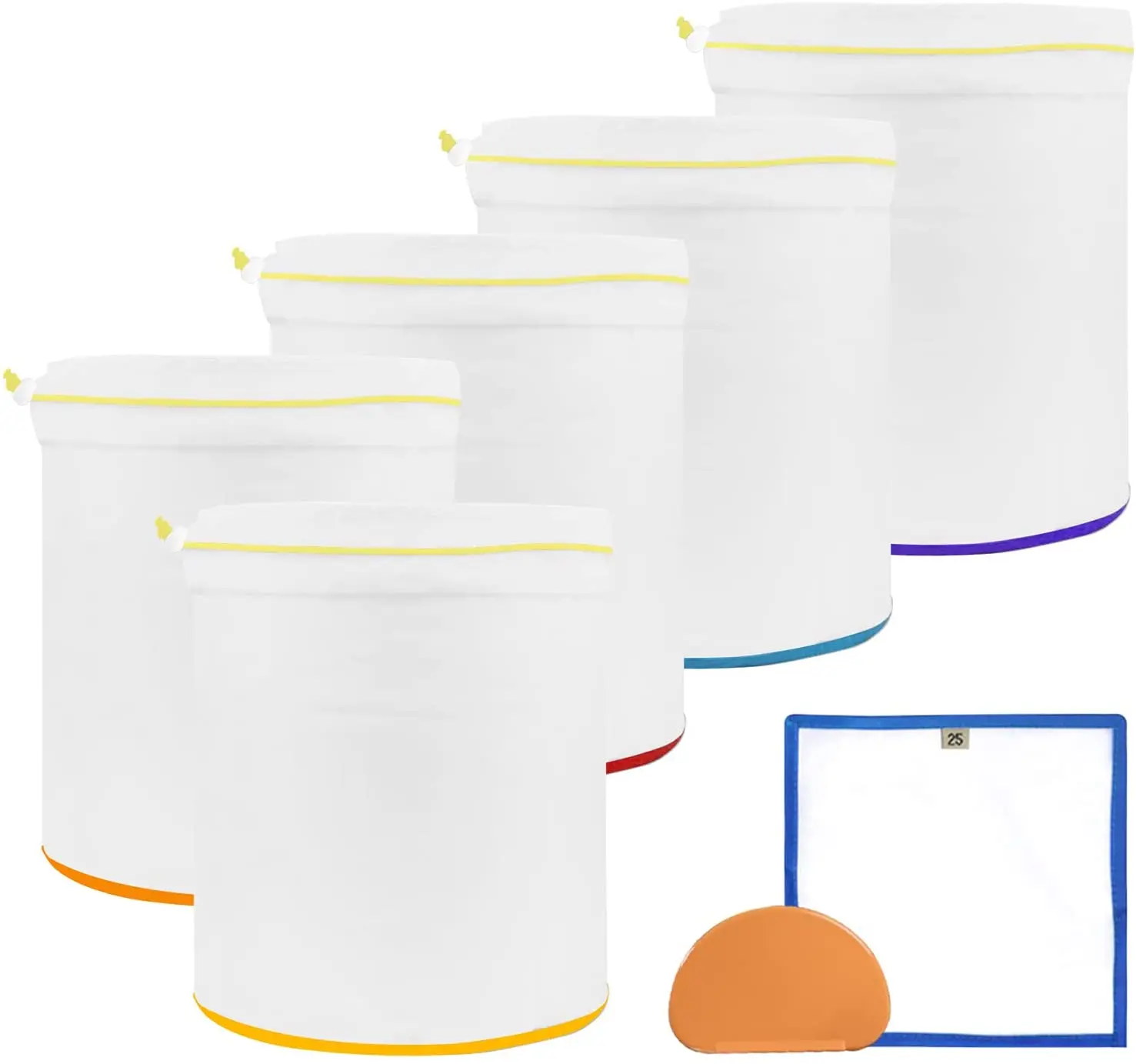 2022 сервис Amazon все сетчатые мешки для выжимания пузырьков 5 галлонов-5 упаковок комплекты мешков пыльцы с экраном