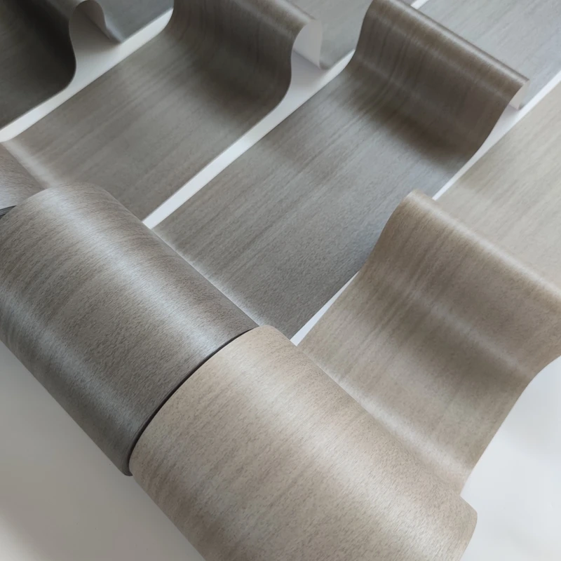 Customized Super Matte PVC Wood Texture Film Closet Wardrobe Decorative Foils PVC Decorative Film for Furniture