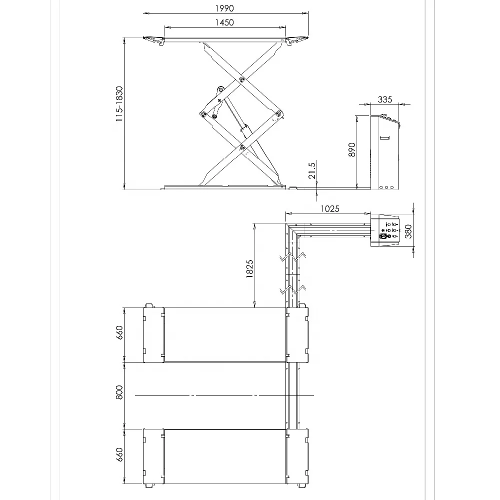 Super Thin Scissor lift 3000kg