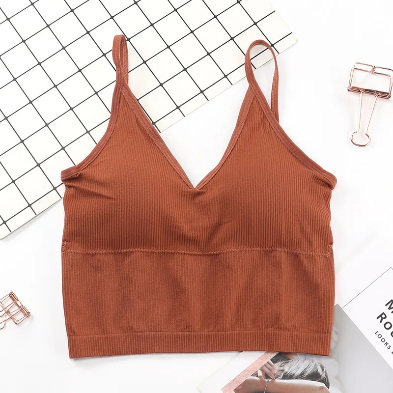 Large U lengthened version beautiful back seamless straps wrapped breasts teenage vests bras underwear for ladies