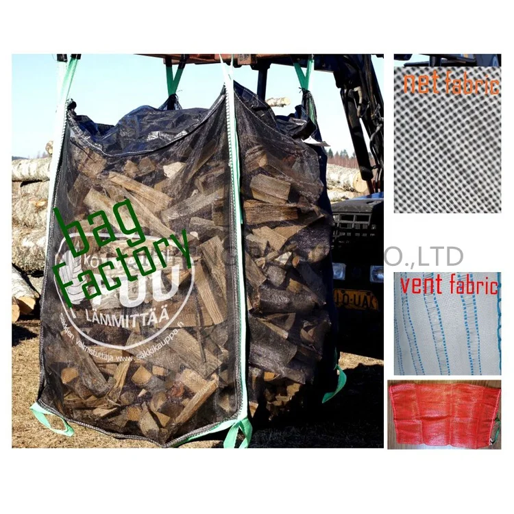 3 Yard cubic meter customized Heavy Duty big building bag dumpster industry jumbo skip bag for garden waste engineering