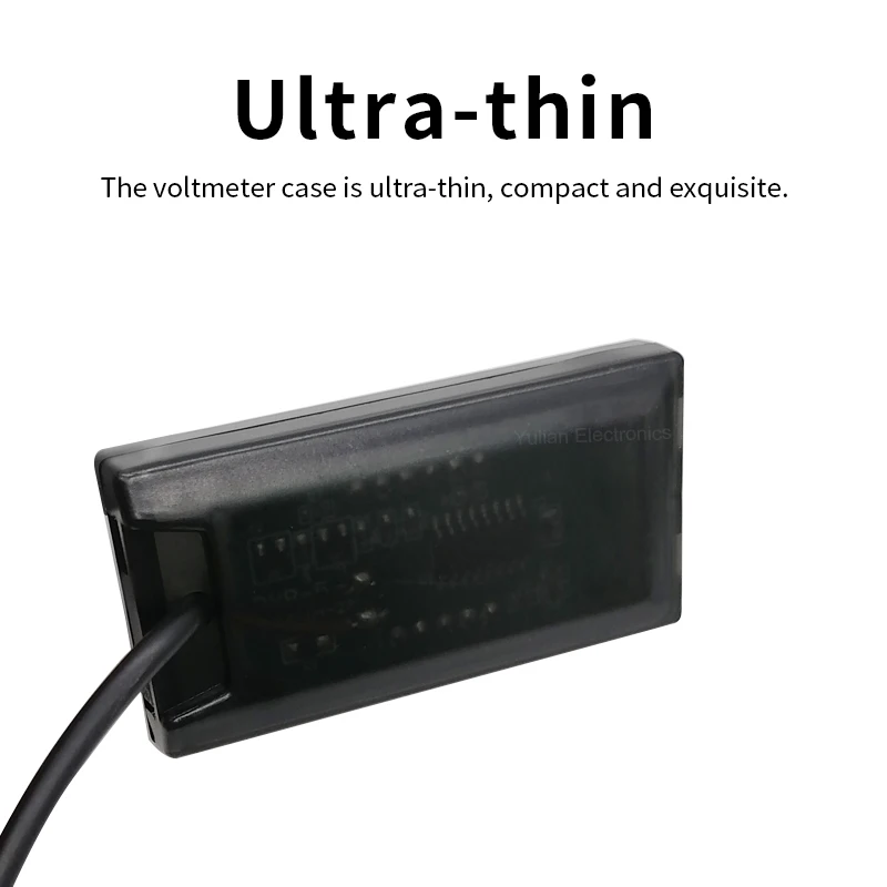 12V для автомобилей мотоциклов вольт измеритель напряжения монитор Панель тестер защита от обратной связи светодиодный дисплей Цифровой вольтметр