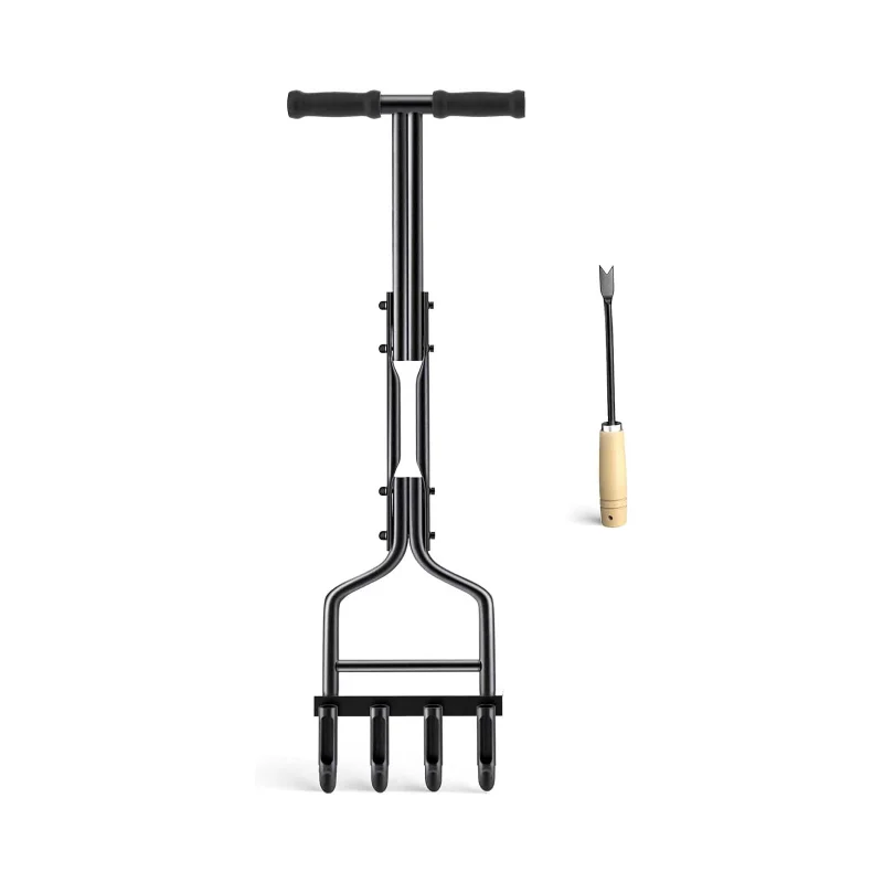 Lawn Aerator Coring Tool, Manual Plug Core Aerators & Clean Tool