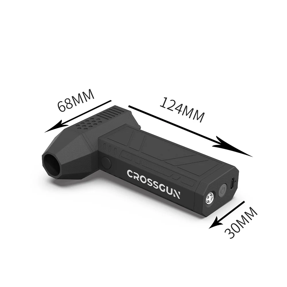 Mini Jet Turbo Fan Blower 130000RPM Adjustable Speed Portable LED Light Handheld Cordless Snow Blower Fan for Keyboard and Car