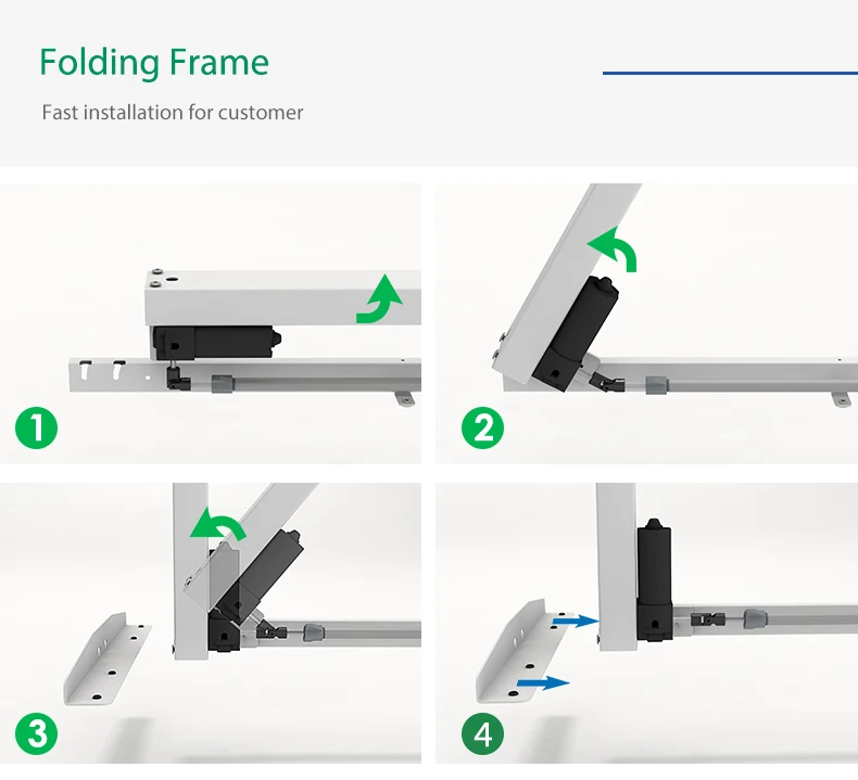 Ergonomic electric stand up desk height adjustable office workstation computer standing desk frame lift table for for study