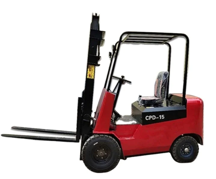 Four Wheel Battery Electric Forklift 2 T Forklift Machine Electric Stacker Truck Full Electric Forklift In Warehouse