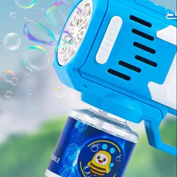 top seller summer kids toys bubble gun machine with light toys kids bubble gun for kids and adults playing
