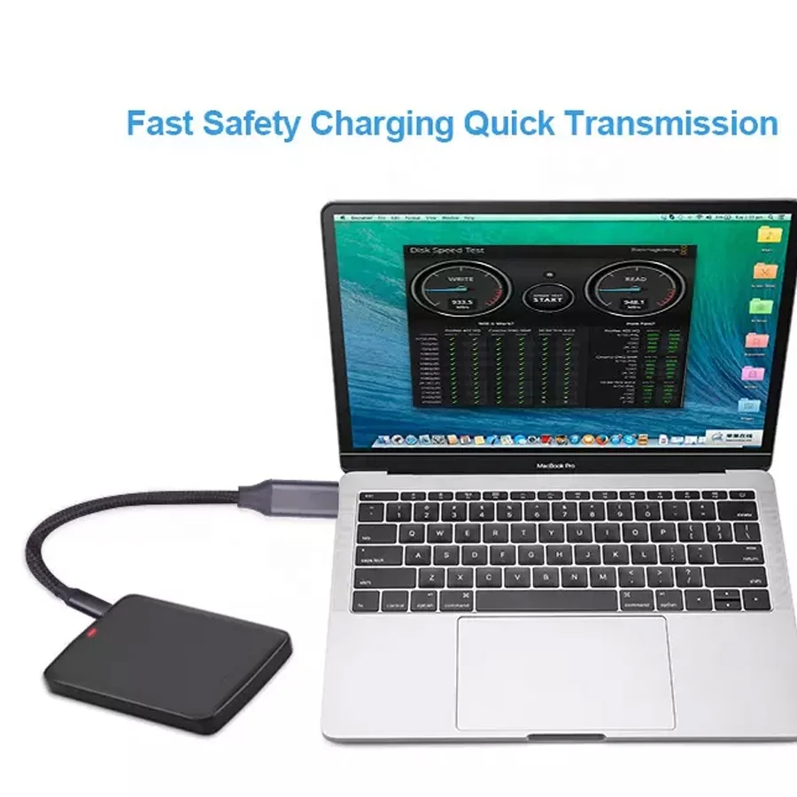 High Quality USB3.1 Type-C USB-C 10G bps 100W Cable USB 3.1 Type C Cable