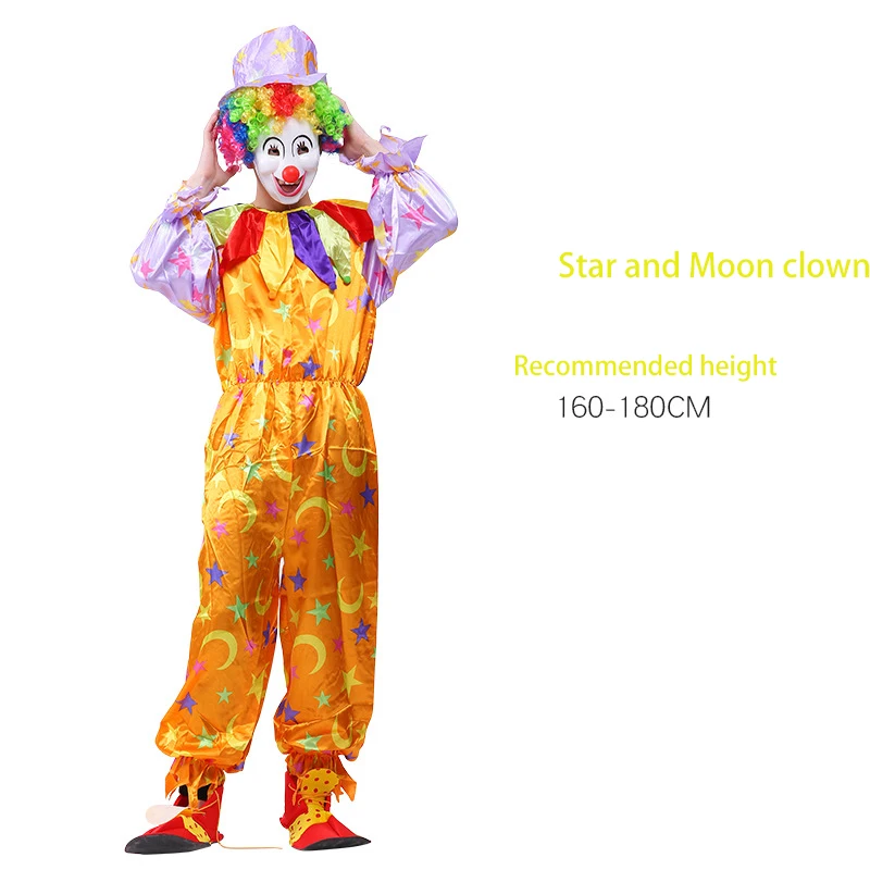 Halloween Clown Clothing Adult Clown Costume Male And Female Circus Performance Costume Holiday Performance Costume
