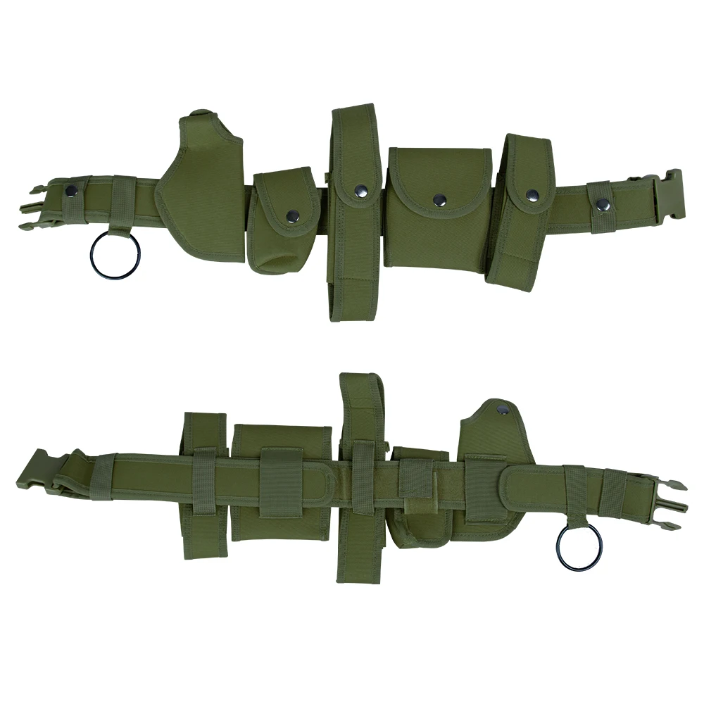 Quick Release Combat Battle Belt With Pouches Heavy Duty Inner & Outer Belt MOLLE Tactical Belt Set