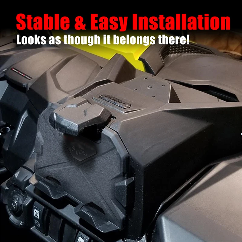 Electronic Device Tablet Phone Holder Fits For 2019-2022 Can AM Maverick Sport Trail Commander 2021-2022 Storage Box Organizer