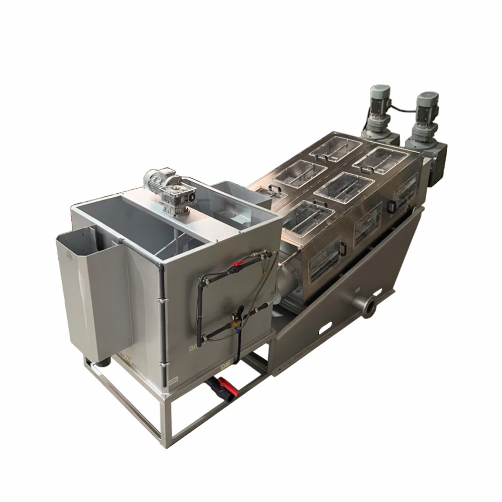 High Efficient Automatic Sludge Dewatering Screw Press Machine For Oil Sludge Water