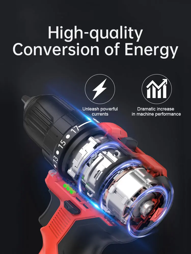 12V Lithium Battery Drill China Wireless Power Tools Electric Cordless Drill Machine