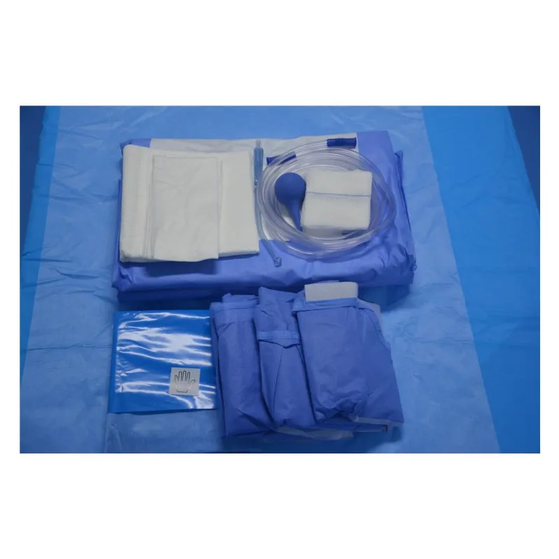 Disposable EO Sterile Customized Surgical cesarean section drape Pack set