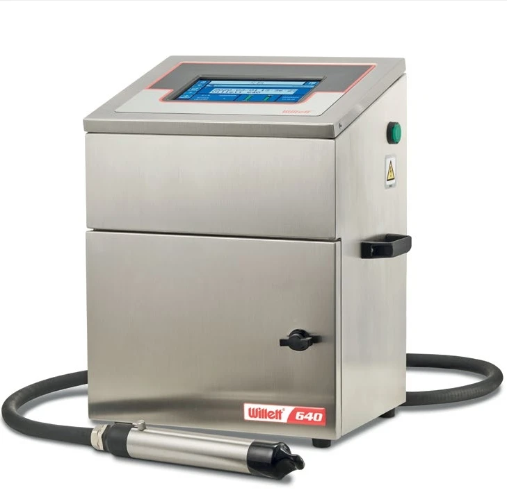 Willett 640 CIJ Coding Machine Continuous Inkjet Printer Date Code Batch Printing Machine for Paper Plastic Metal Glass