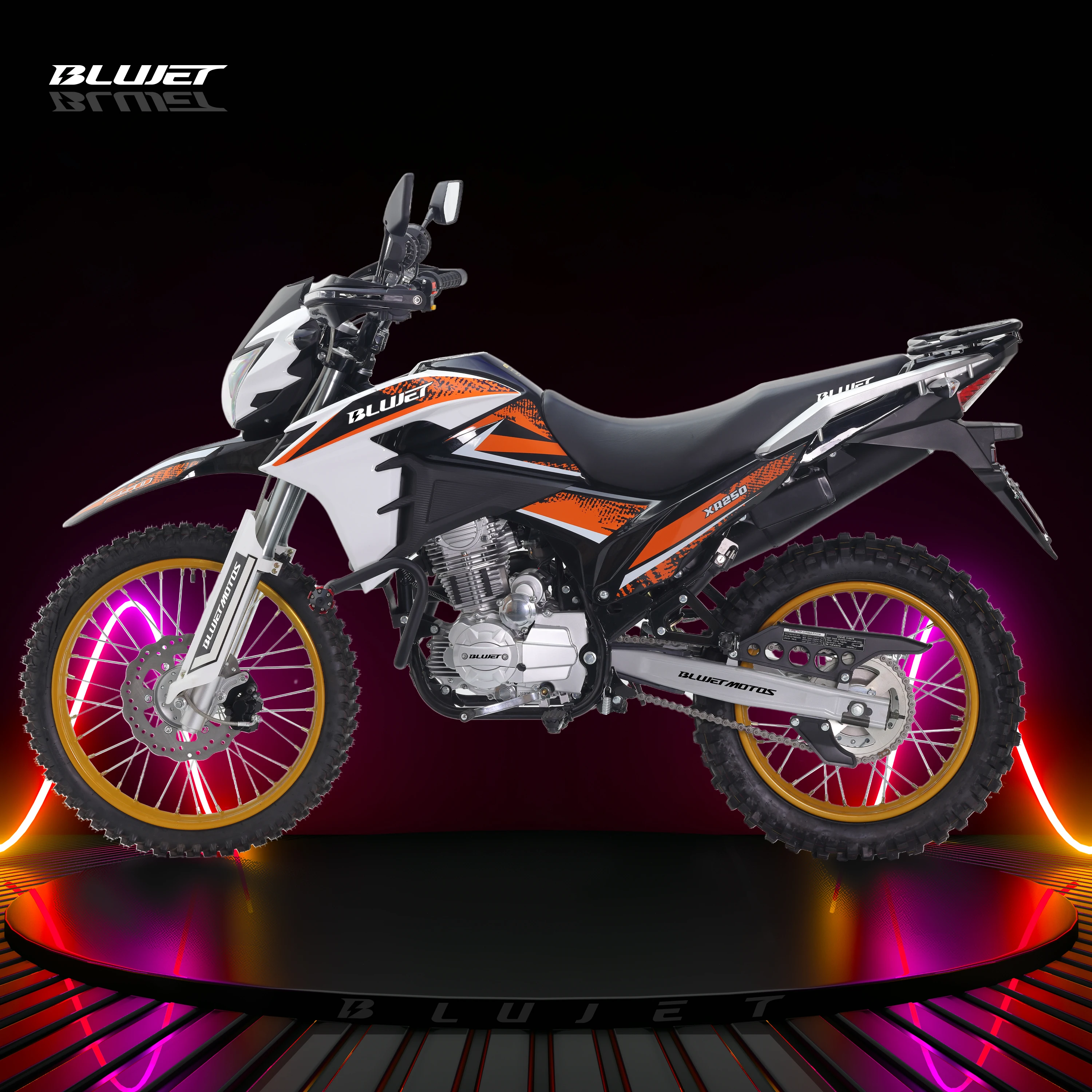 XR 250 blujet  New 250cc street motorcycle push rod CG250 engine digital meter disc brake for Latin America market