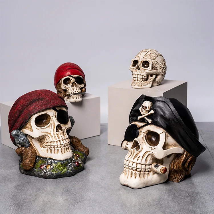 Wholesale Bulk Halloween Skeleton Design Unbreakable Resin Money Storage Piggy Bank (1600590623970)