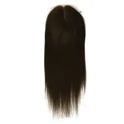 Free Sample Neitsi  5.5x2.75 straight hair  cuticle aligned virgin european uman hair toppers top hair pieces for women