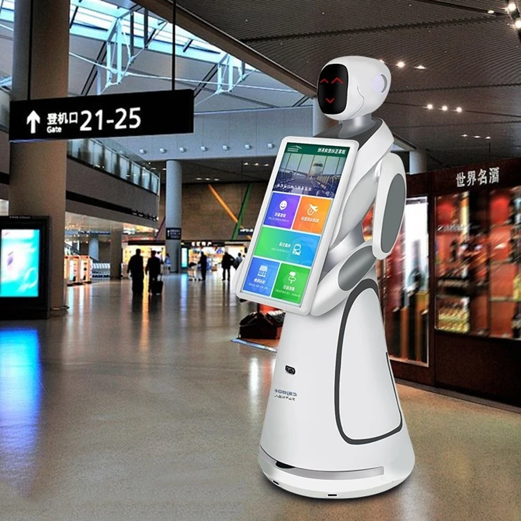Top  New Big Screen Intelligent Bank Mall Center Business Reception Consulting Ai Reception Welcome Service Robot