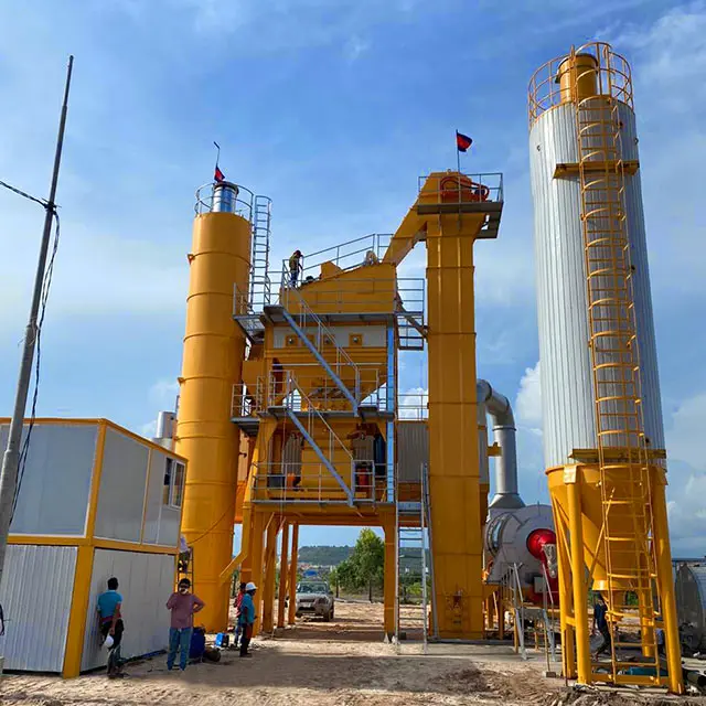120T/H stationary asphalt mixing plants from China