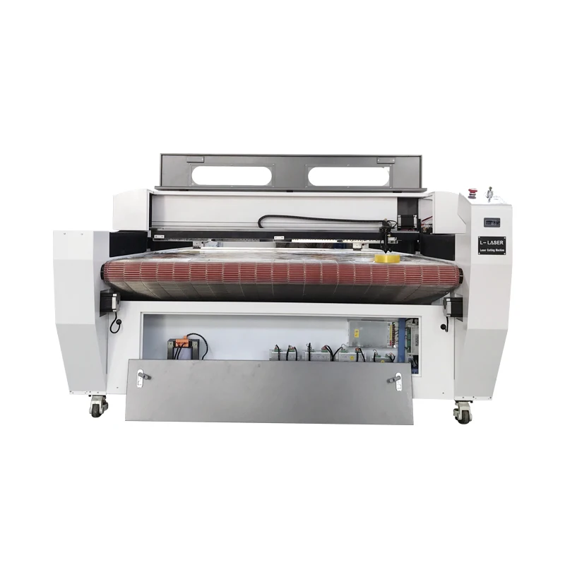 co2 laser cutting machine for cutting large fabric in garment embroidery industry