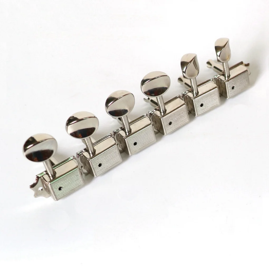 Donlis vintage 6pcs in line Guitar Tuner Pegs for With metal handle and bushing for 8mm machine head holes