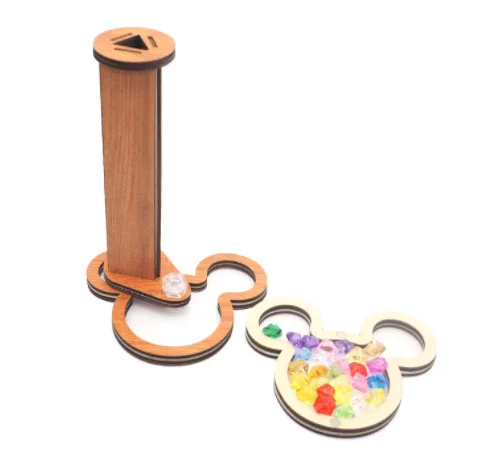 Children Classic Toy Wooden Kaleidoscope Top Toddler Sensory Toy Kids Gift Magic Kaleidoscope