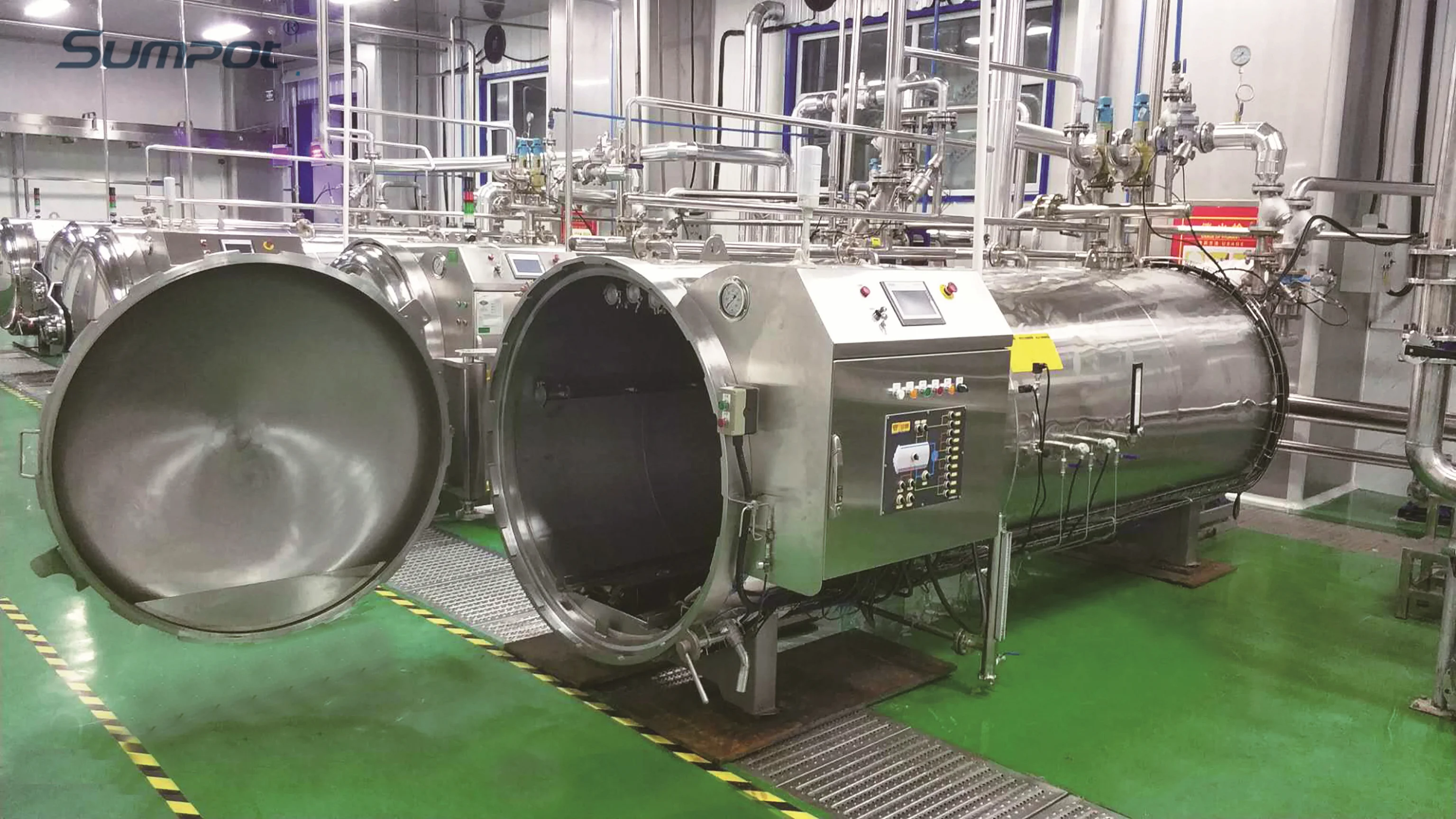 Automatic steam high pressure pouches food autoclave sterilizer