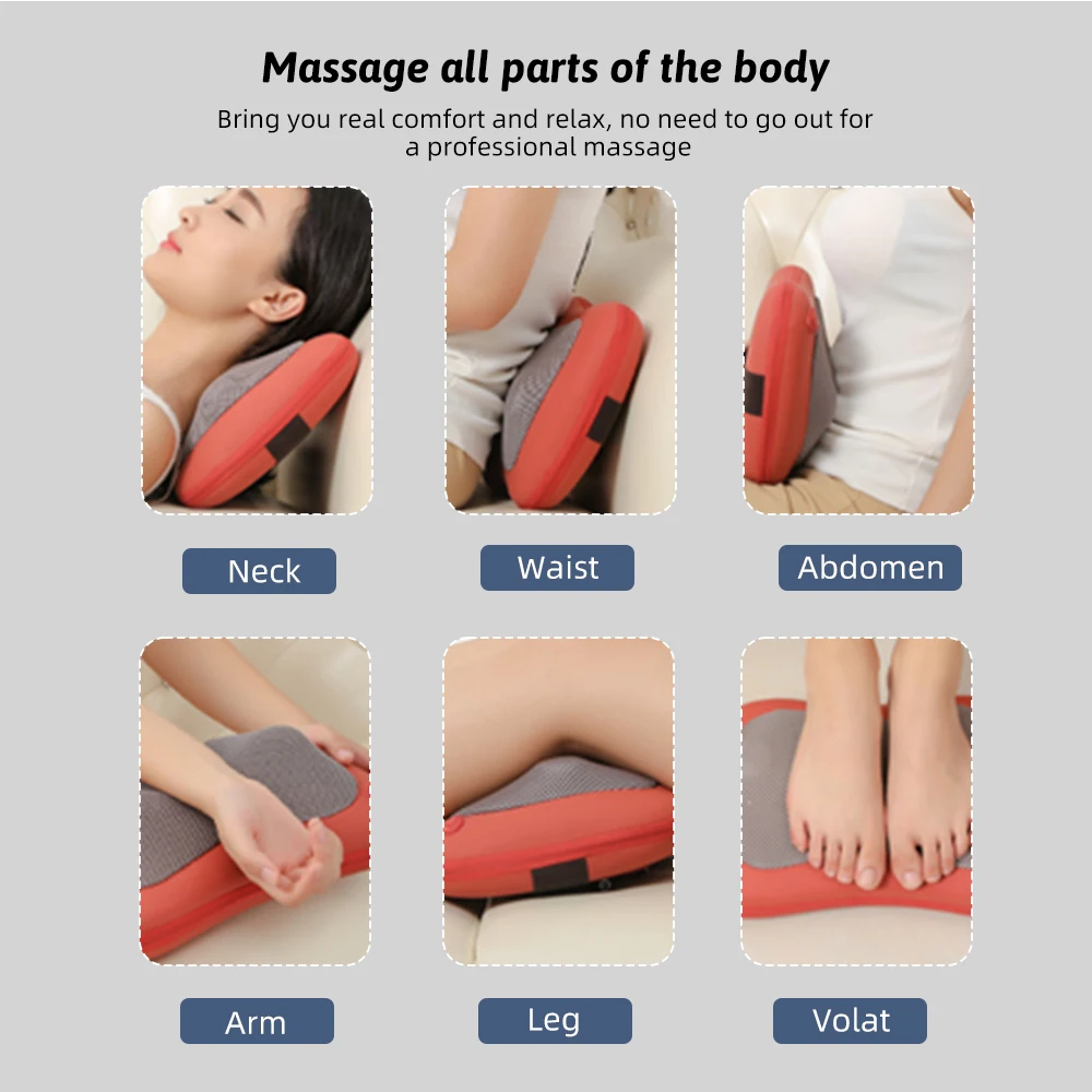 Wireless Electric Neck Massager Neck Shoulder Massager for Neck Back Body Massager with Heating
