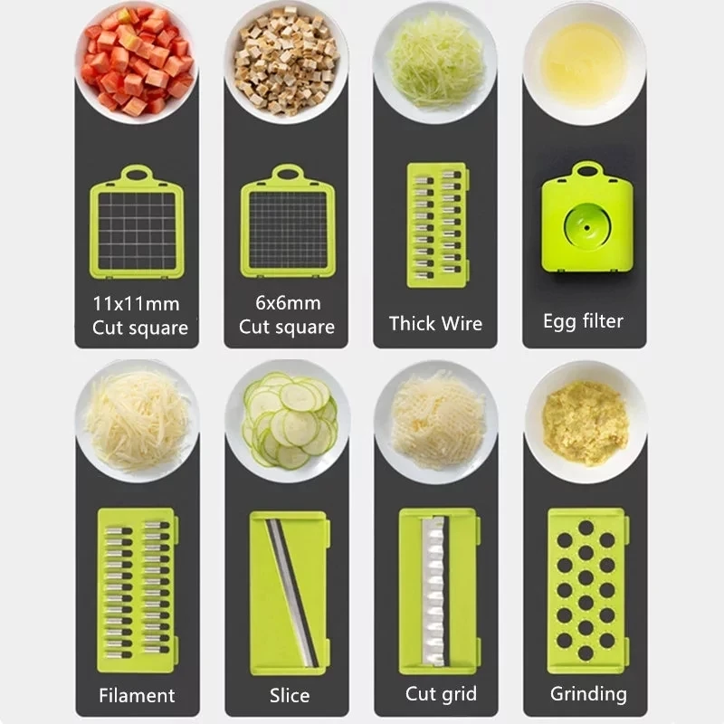 Drop Shipping Multi Function Mandoline Vegetable Slicer Veggie Chopper Food Chopper Onion Cutter Vegetable Slicer